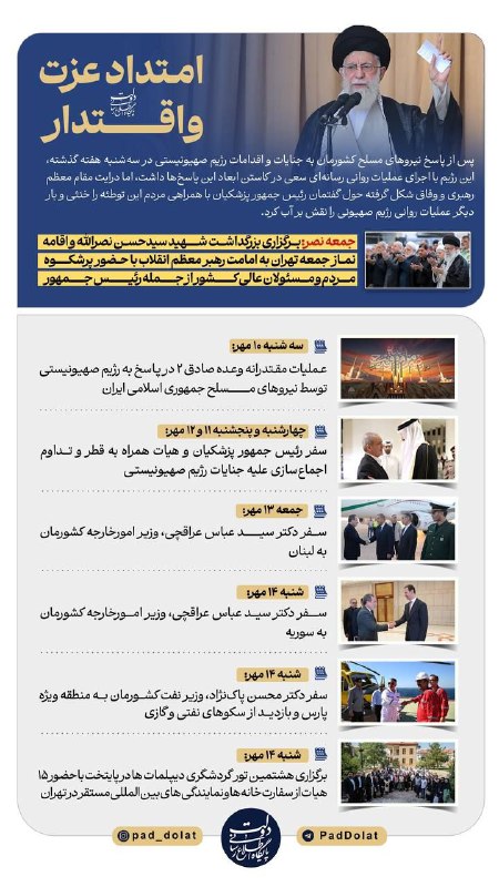 [#اینفوپاد](?q=%23%D8%A7%DB%8C%D9%86%D9%81%D9%88%D9%BE%D8%A7%D8%AF)| امتداد عزت و اقتدار