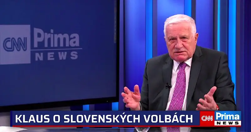 VIDEO: Václav Klaus o podkopávaní dobrých vzťahov medzi Českou republikou a Slovenskom proukrajinským premiérom Fialom, o návšteve prezidenta Pavla v …