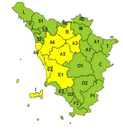 ***🔔******🟡*** 𝗖𝗢𝗗𝗜𝗖𝗘 𝗚𝗜𝗔𝗟𝗟𝗢 per rischio VENTO …