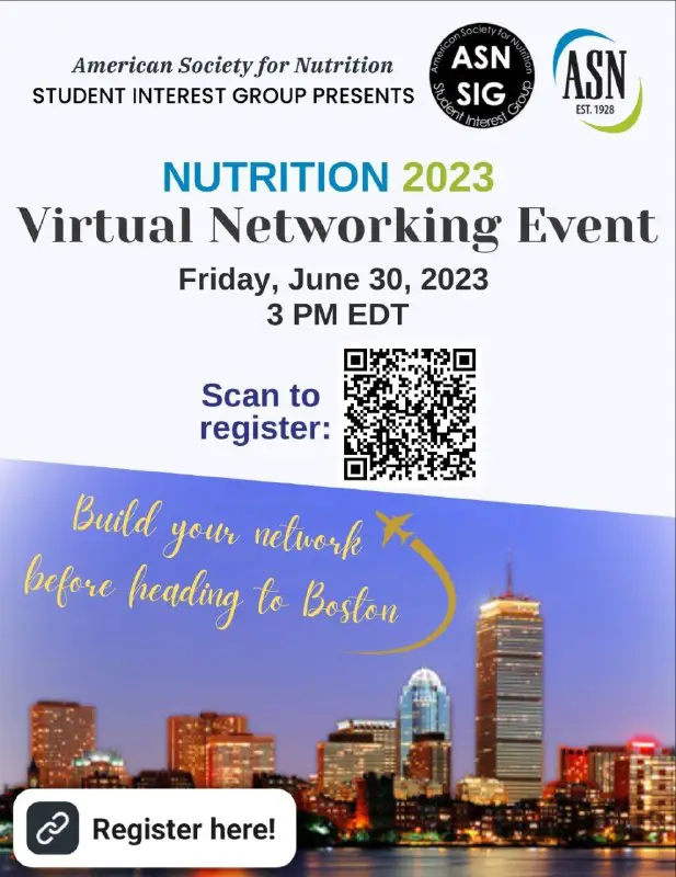 ***?*** **NUTRITION 2023 Virtual Networking Event**