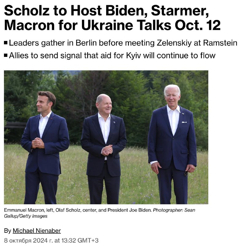 **Scholz, Biden, Starmer and Macron will …