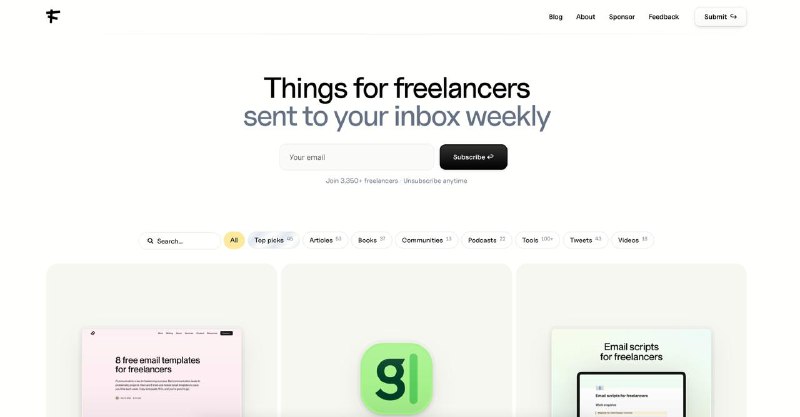 **Things for freelancers sent to your …