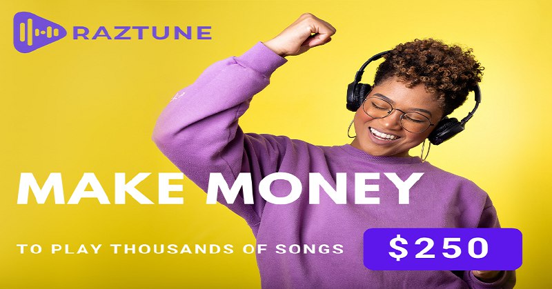 NEW PLATFORM TO GET PAID FOR ACTUALLY LISTENING TO MUSIC. $0.51 - $2 PER MUSIC.