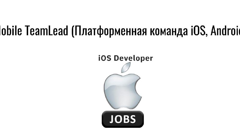 **Mobile TeamLead (Платформенная команда iOS, Android)**