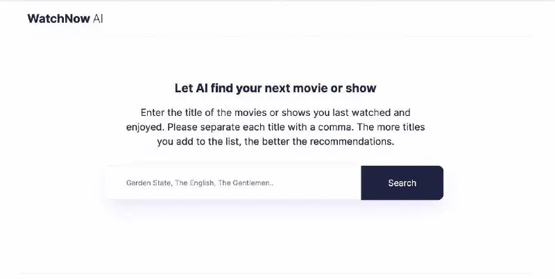 Let AI find your next movie …