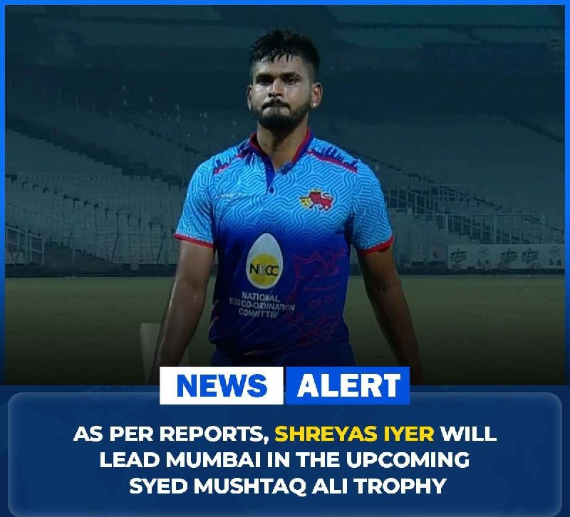 **MCA has reportedly appointed Shreyas Iyer …