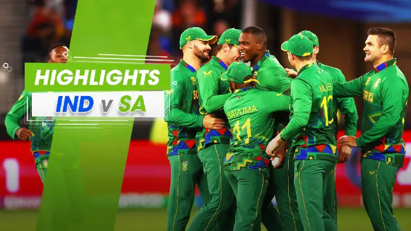 **India VS South Africa Highlights Word …