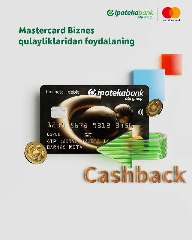 **Ipoteka-bankning Mastercard kartasi bilan chegirmalar olamiga …