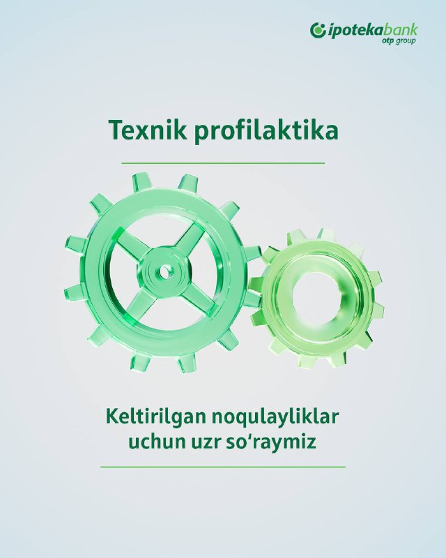 ***🚧*** **Texnik ishlar Ipoteka Retail 2.0**