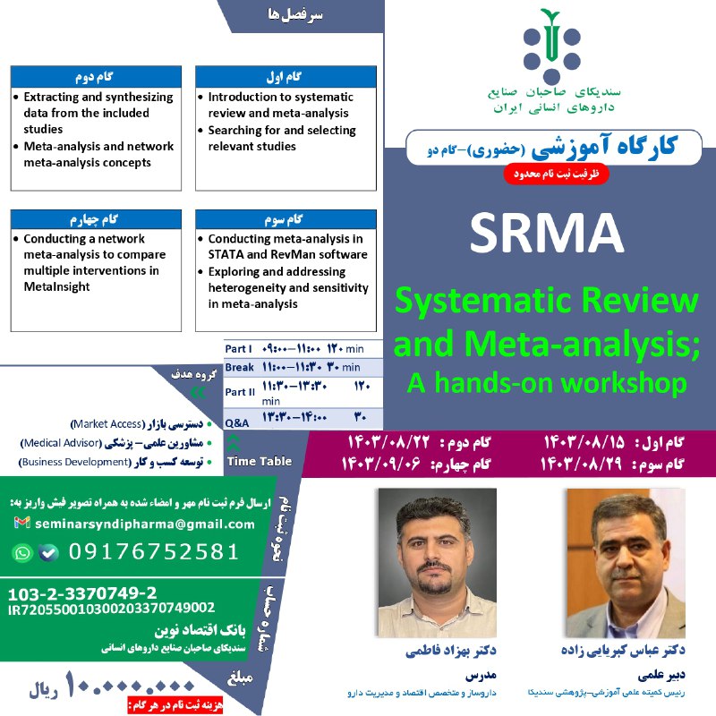 **کارگاه عملی SRMA (Systematic Review and …