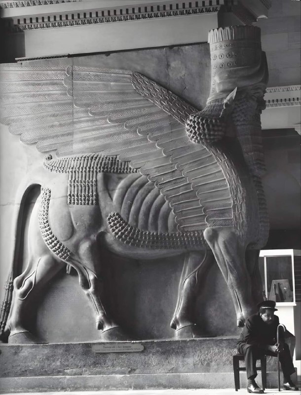 Colossal Lamassu from the citadel of …