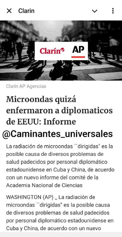 Microondas quizá enfermaron a diplomaticos de …