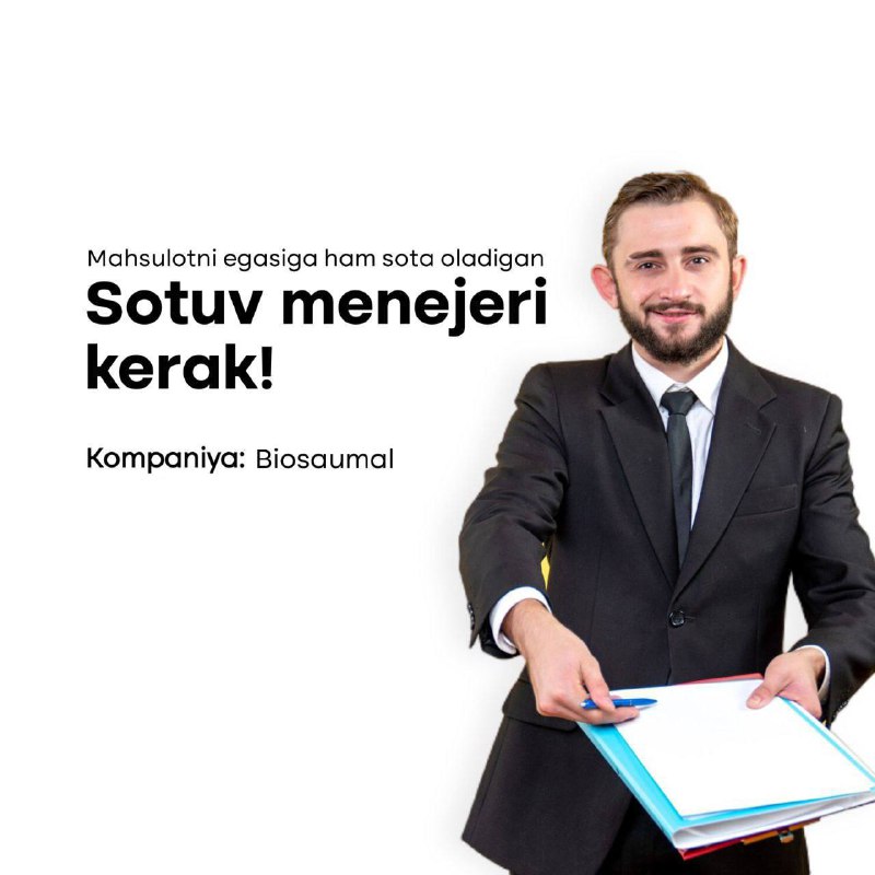 ***❇️*** **Sotuv menejeri kerak