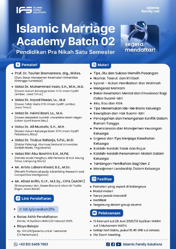 **Islamic Marriage Academy Batch 2**