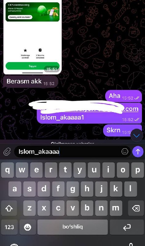 **Mana yana bir okamizga akkount top …