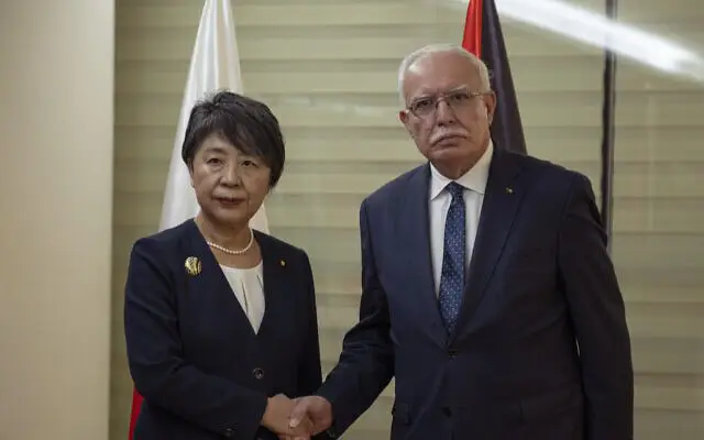 **Japanese Foreign Minister Yoko Kamikawa announces …