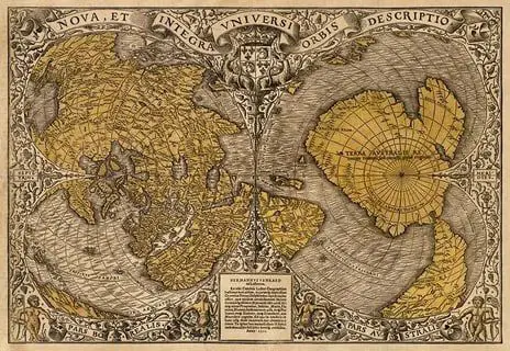 На карте О.Финея 1531г изображены уже …