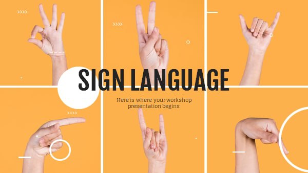 Sign Language Workshop by Slidesgo