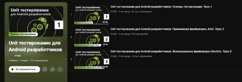 **Unit тестирование для Android разработчиков**Курс "Unit …