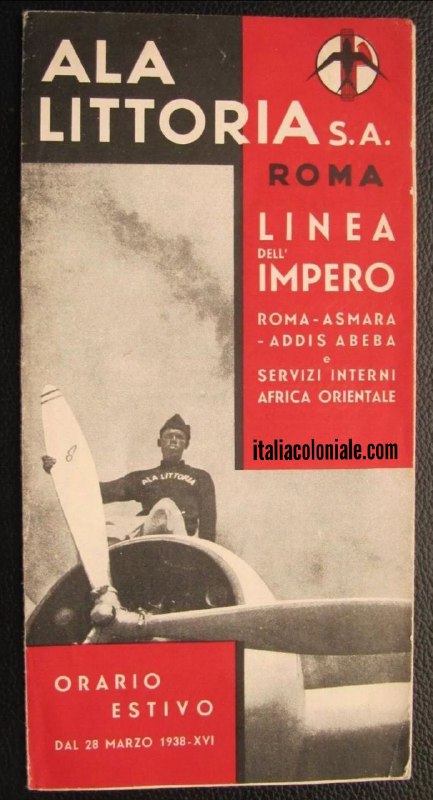 1938. Notare il testimonial per l'Ala …