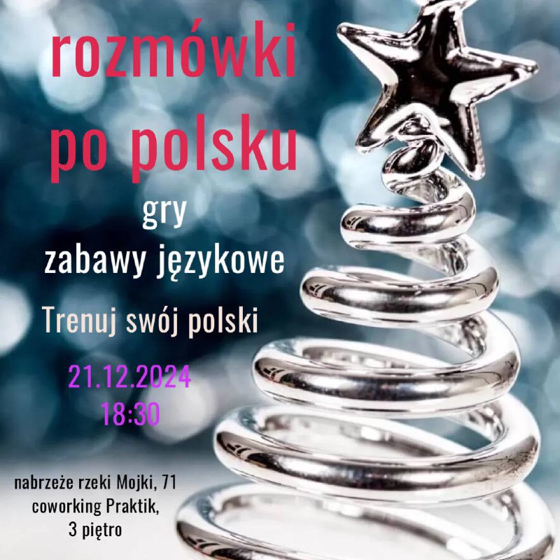 Zapraszam w najbliższą sobotę o 18:30.