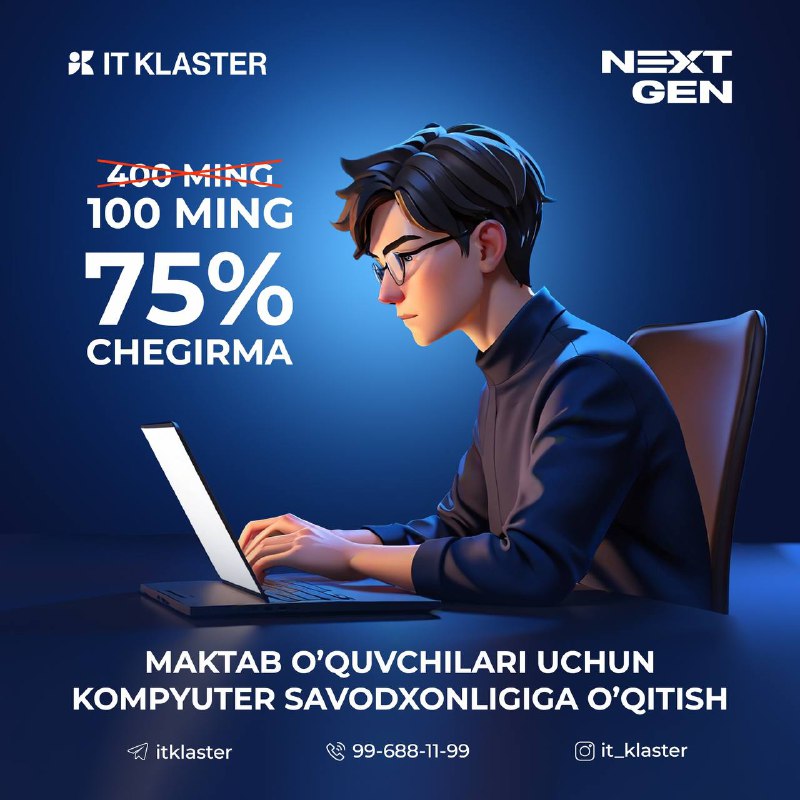 ***🔷*** **IT Klaster Academy maktab yoshlari …