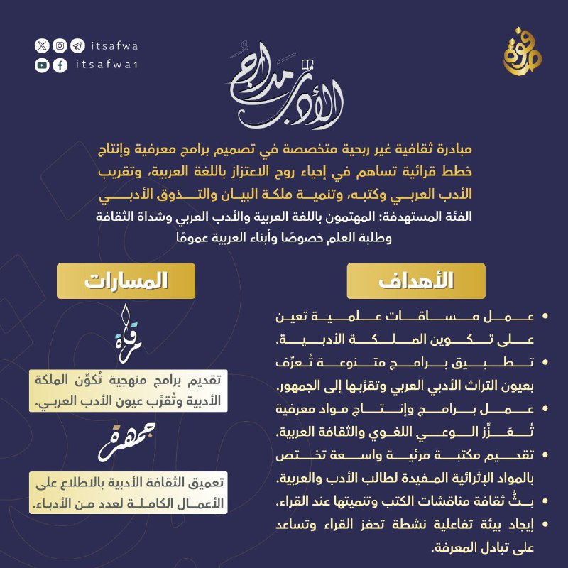 تعرف أكثر على مبادرات صفوة (مدارج …