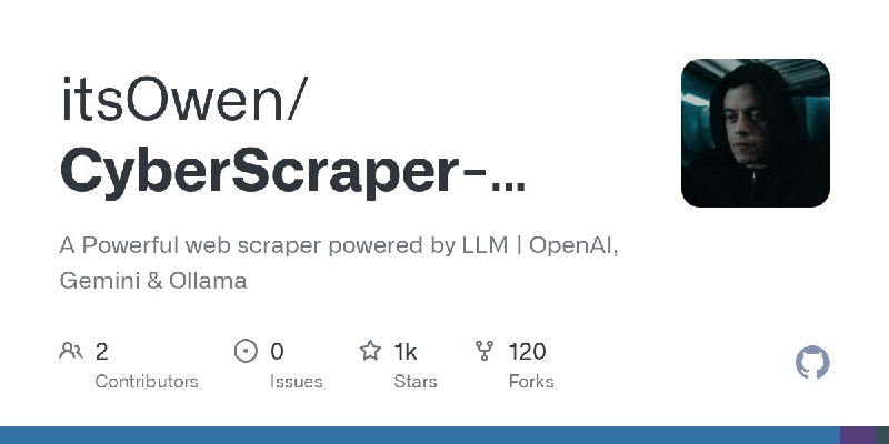 CyberScraper 2077 是一款功能强大的网页抓取工具，它使用 OpenAI、Gemini 和 Ollama …