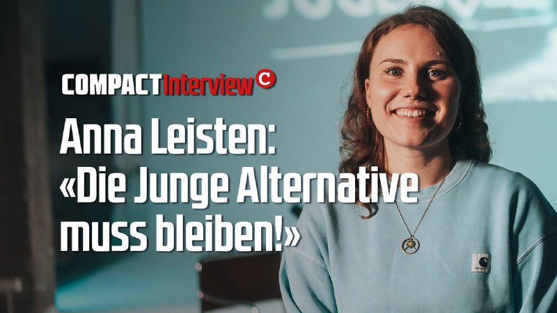 **Anna Leisten: "Die Junge Alternative muss …