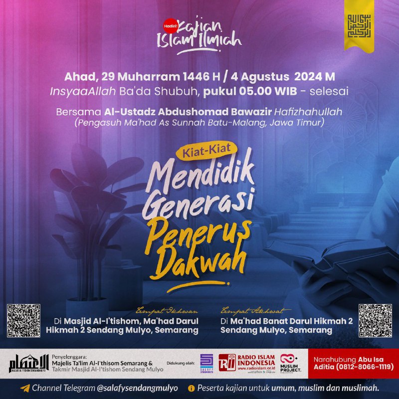 4 Agustus, Semarang, ustadz Abdushomad Bawazier, …