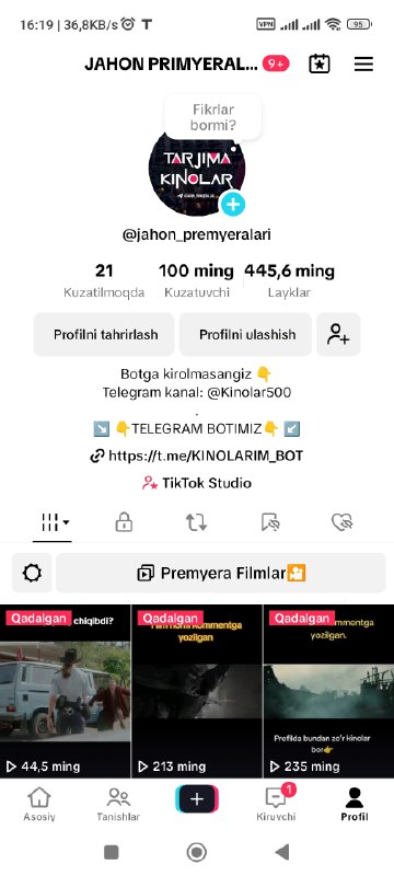 ***📱*** **Tiktokda 100k boʻldik ***🥳******🥳**********📱***** **Tiktok …