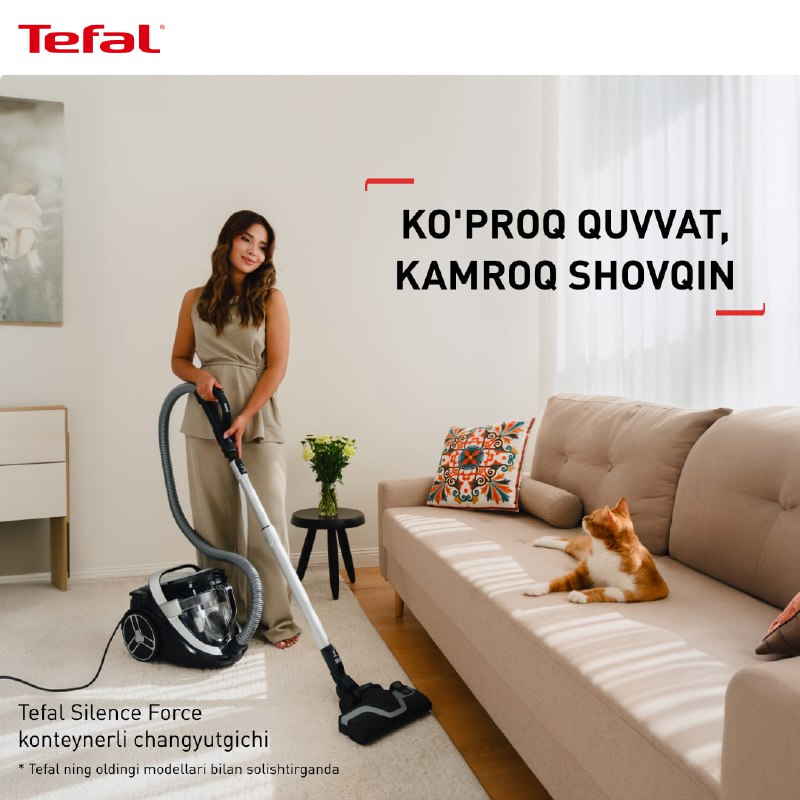 **Tefal Silence Force changyutgichlari — quvvatli …