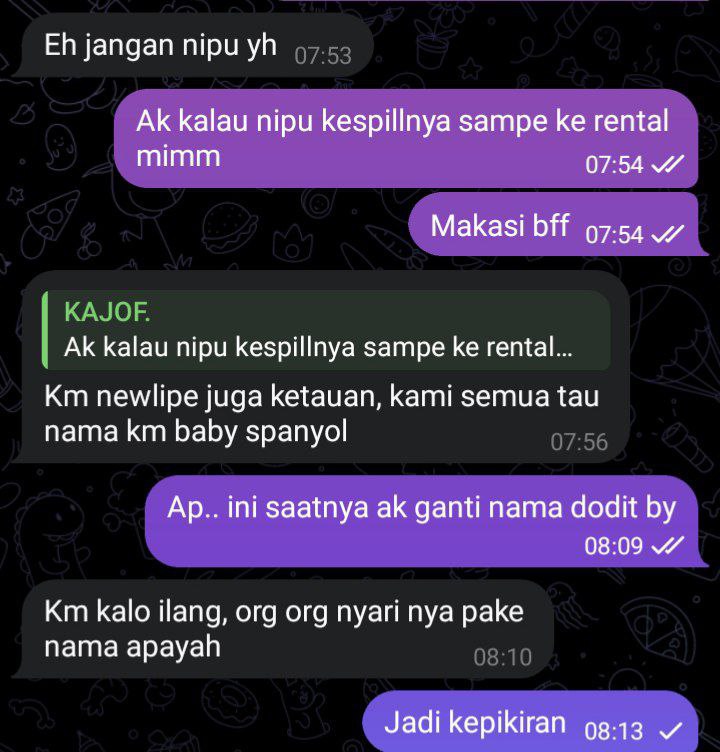 Tenang ak amanah, trusted, rajin menabung, …