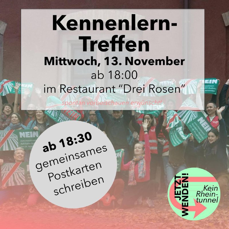 ⁨Kennenlerntreffen, anschliessend Postkarten-Schreiben