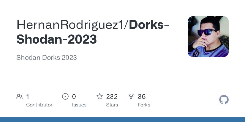 GitHub - HernanRodriguez1/Dorks-Shodan-2023: Shodan Dorks 2023