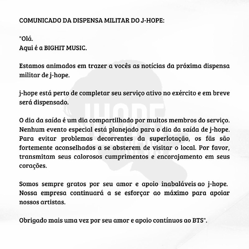 ***🚨***| Comunicado da BigHit sobre a …