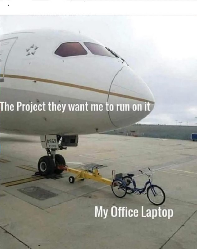 [@ProgrammerHumor](https://t.me/ProgrammerHumor) Office Laptop