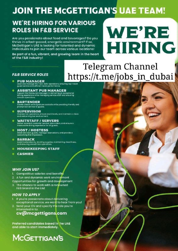 Jobs in Dubai , UAE