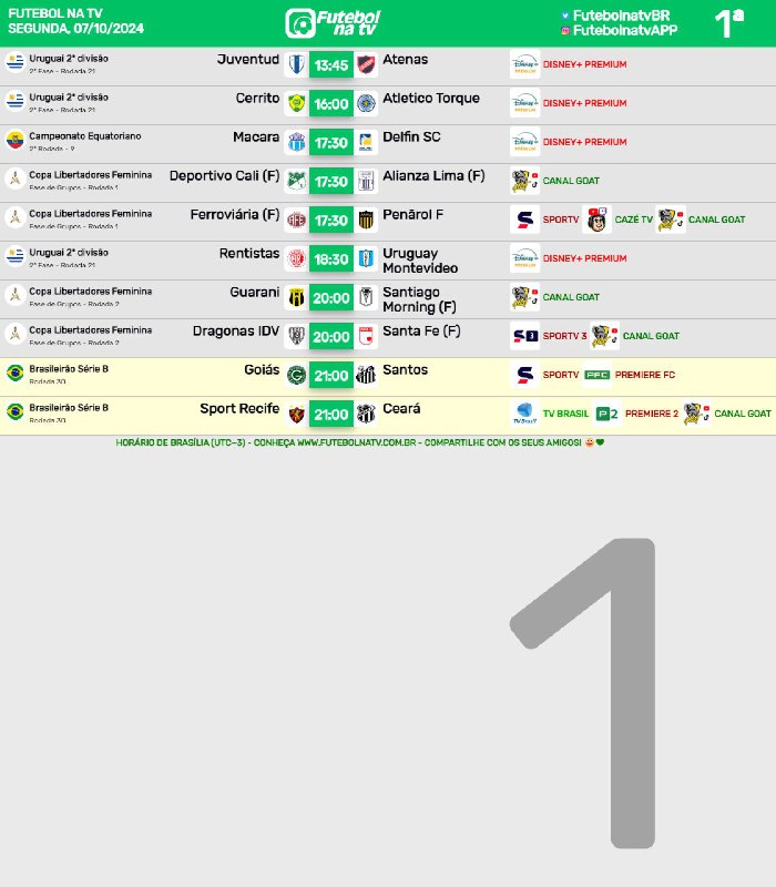 ***📺*** Agenda esportiva deste