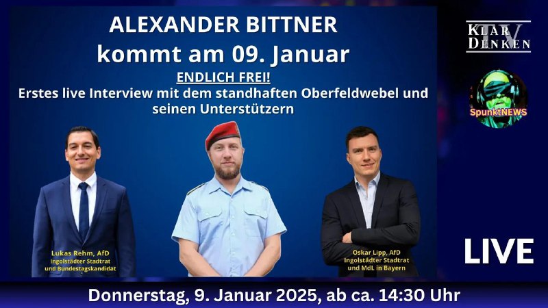 ***🔵******💥*****ALEXANDER BITTNER KOMMT ENDLICH FREI! - …