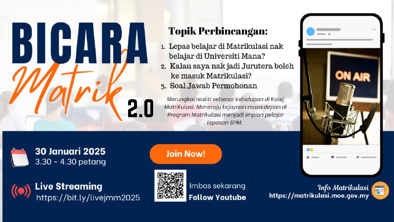 Bicara Matrik bersiaran langsung lagi hari …