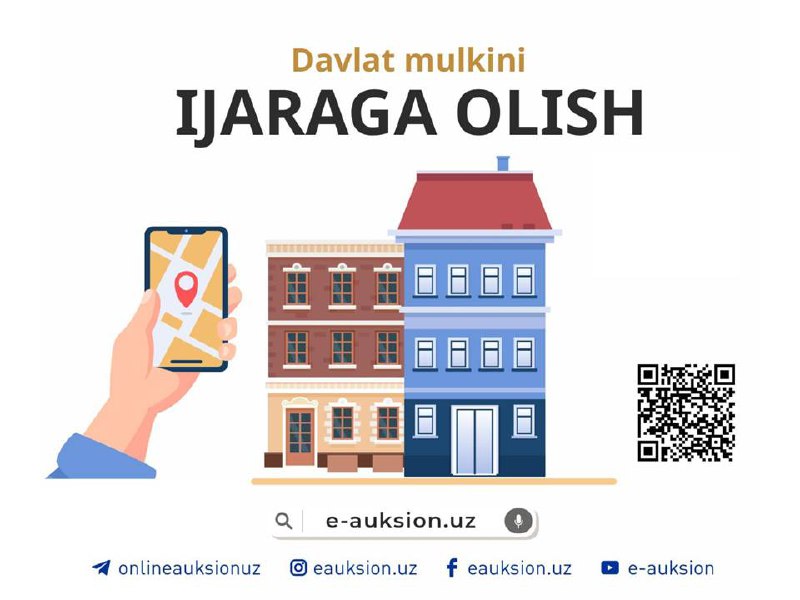 ***✨*** **Davlat mulklarini ijaraga oling** [**E-auksion.uz**](http://E-auksion.uz/) …