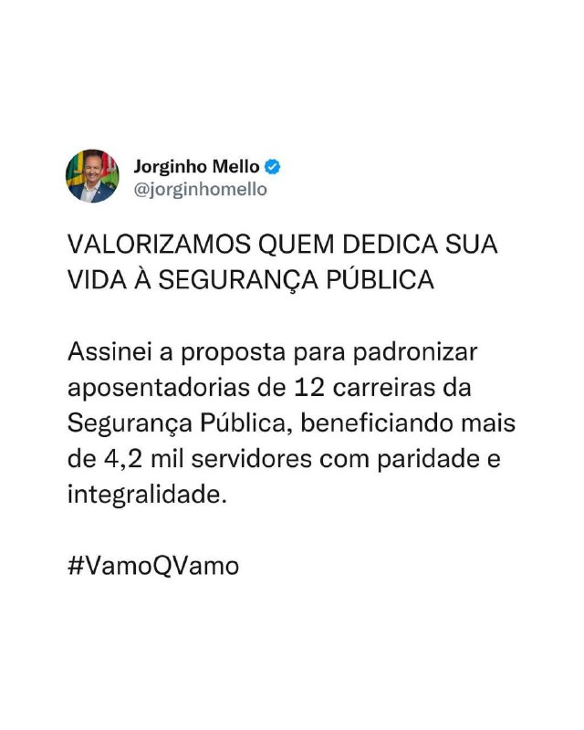 MAIS SEGURANÇA PARA QUEM NOS PROTEGE