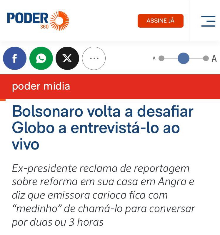 A globo deveria fazer como a …