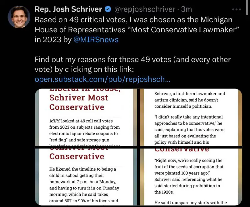 Representative Josh Schriver