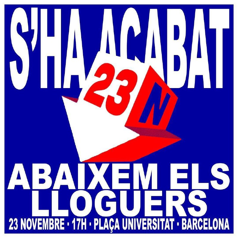 ***🔴*** S'ha acabat! Abaixem els lloguers!