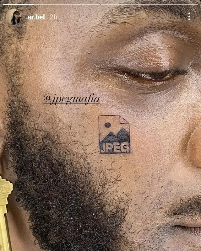 Jpegmafia got 2 new tattoos ***➕***