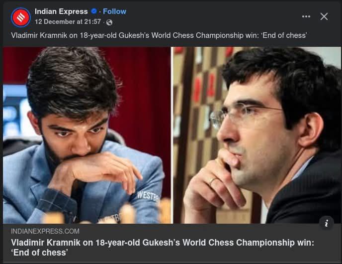 Chess has fallen