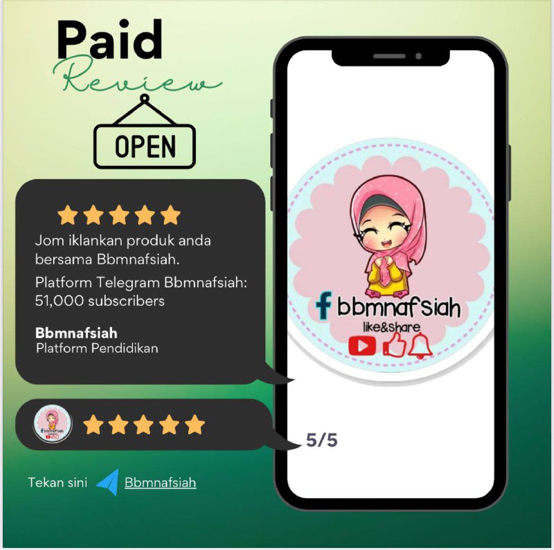 Jom iklankan produk atau jenama anda …