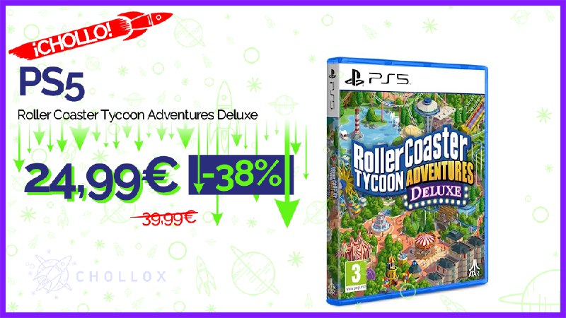 [***💥***](http://cholloimg.com/qmhayb.png) ***🔉*** **RollerCoaster Tycoon Adventures Deluxe - PS5** [#Amazon](?q=%23Amazon)
